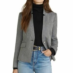 Veronica Beard Herringbone Farley Dickey Blazer Jacket Size 2